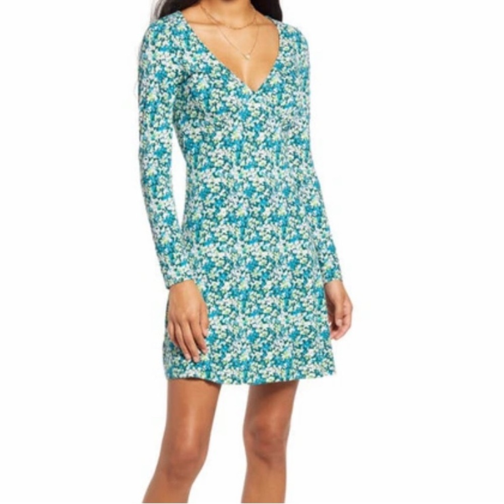 Floral Green Dress - Picture 1 of 7